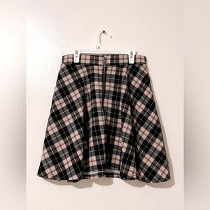 Midnight Hour M Hot Topic Plaid Skater Skirt